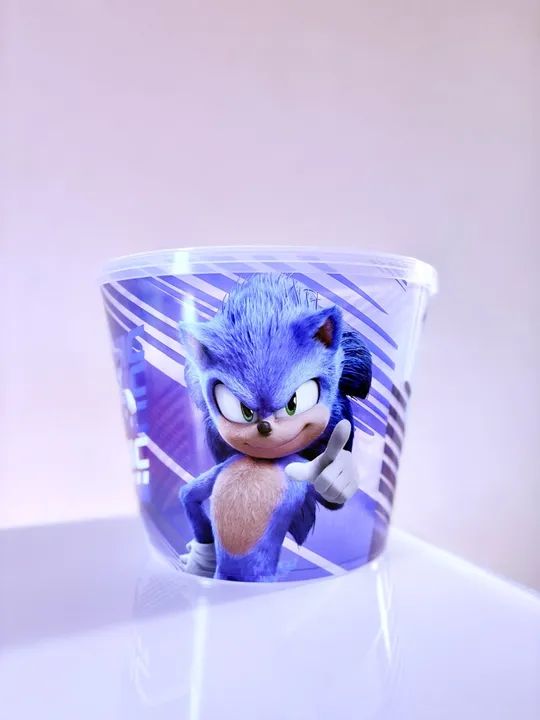Balde de pipoca Sonic 3 - KINOPLEX OFICIAL