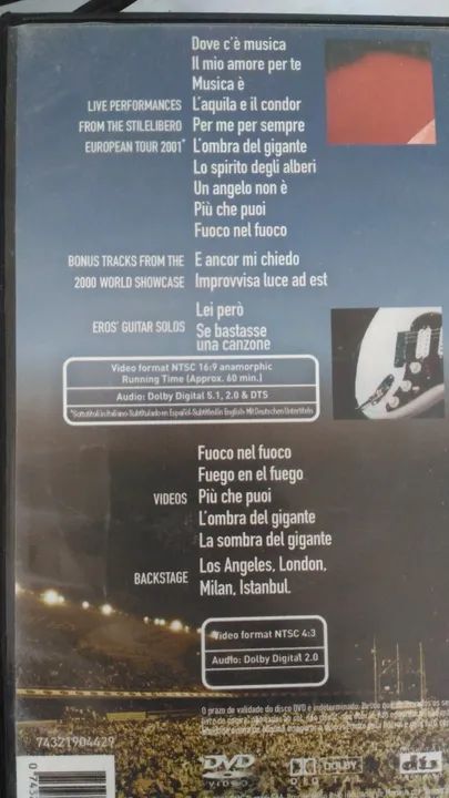 DVD Eros Ramazzotti Stile Libero - Foto 5