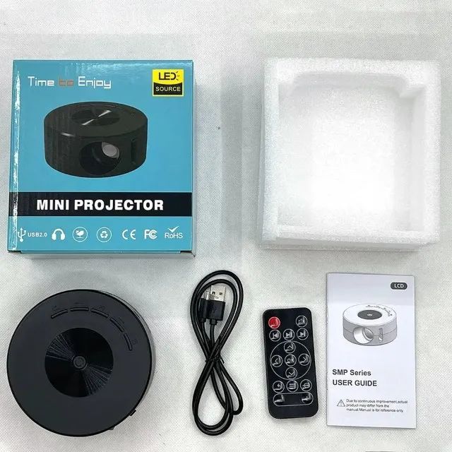 smart projetor para celular data show smartphone epsones led hd - time to enjoy - Foto 5