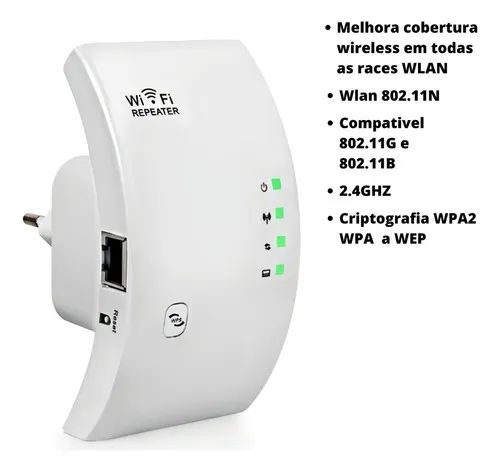 Repetidor Wifi Sinal Wireless Amplificador Extensor Potente - Foto 4