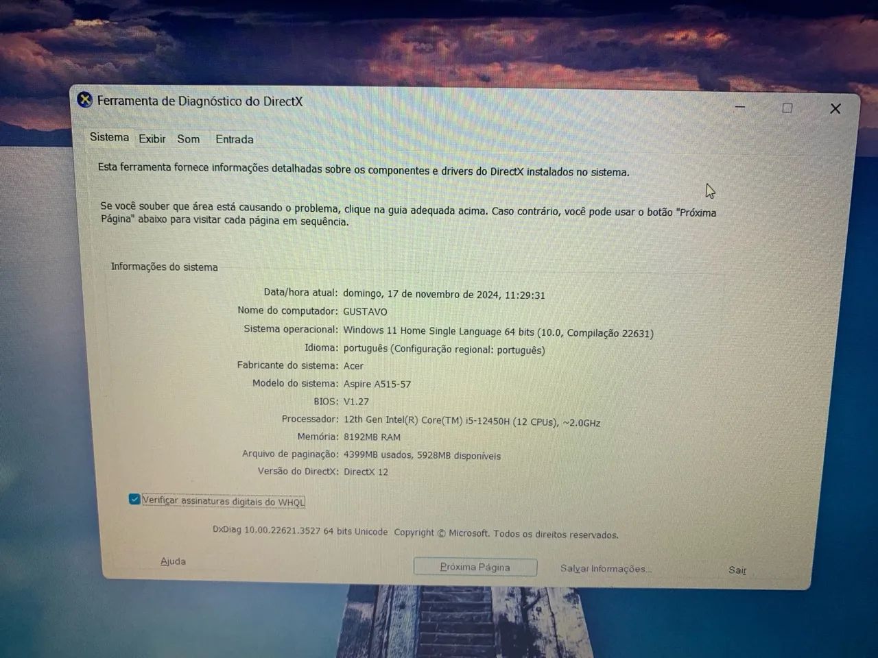 Notebook Acer Aspire A515-57 - 12ª Geração Intel Core i5 - Foto 3