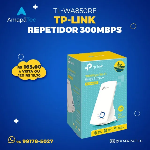 Repetidor TP-Link Wi-Fi 300Mbps
