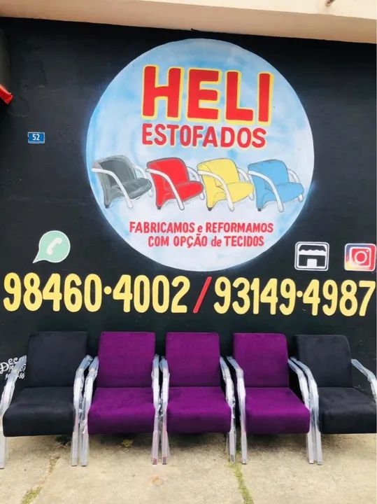 Poltronas e Puff para Sala de Espera - Preço Imperdível!