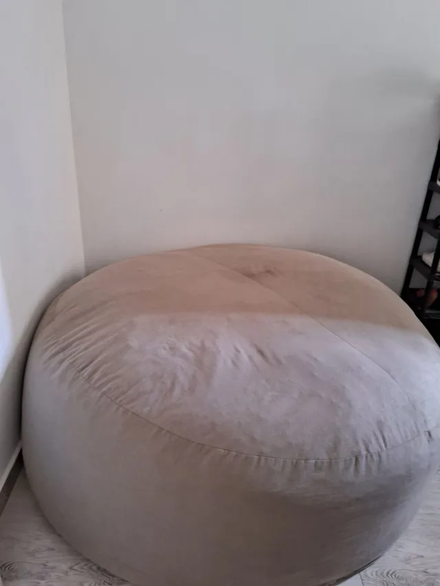 Puff Cama Casal Cheio Que Vira Sofá Grande