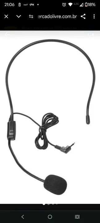 Microfone de Lapela com Fio para Celular, Computador, Gravação - Foto 2