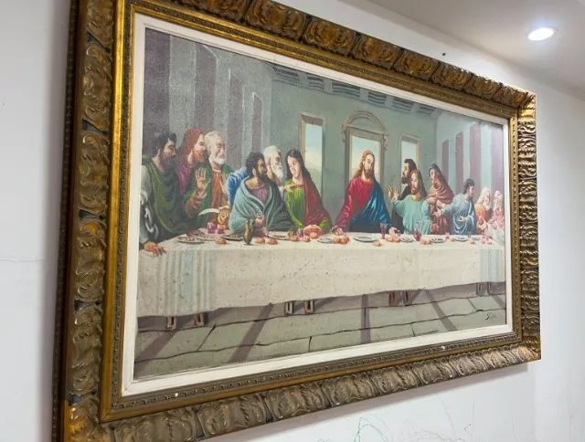 QUADRO SANTA CEIA 1,27cm X 80cm 