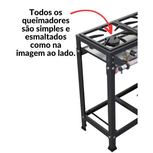 Fogao Industrial Baixa Pressao 6 Bocas Itajobi Prime - Foto 2