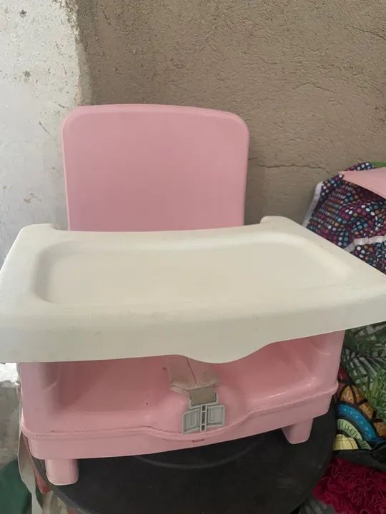 Cadeira de Alimentação Infantil Rosa