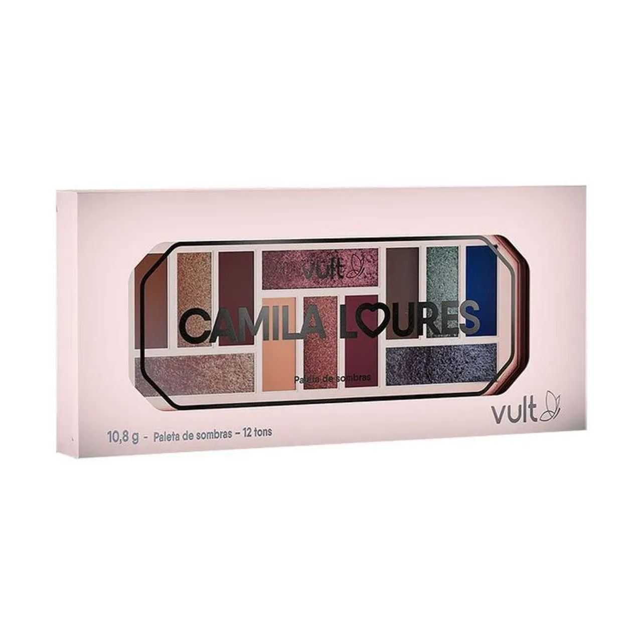 Paleta de Sombras 12 tons Camila Loures