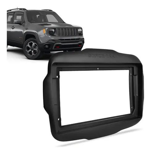 Moldura 9 Polegadas 2din Carro Jeep Renegade 2015 Até 2025