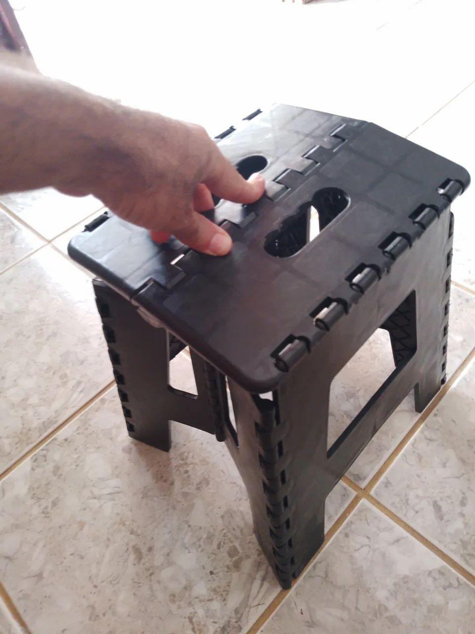 Banquinho dobrável para jardim zap *