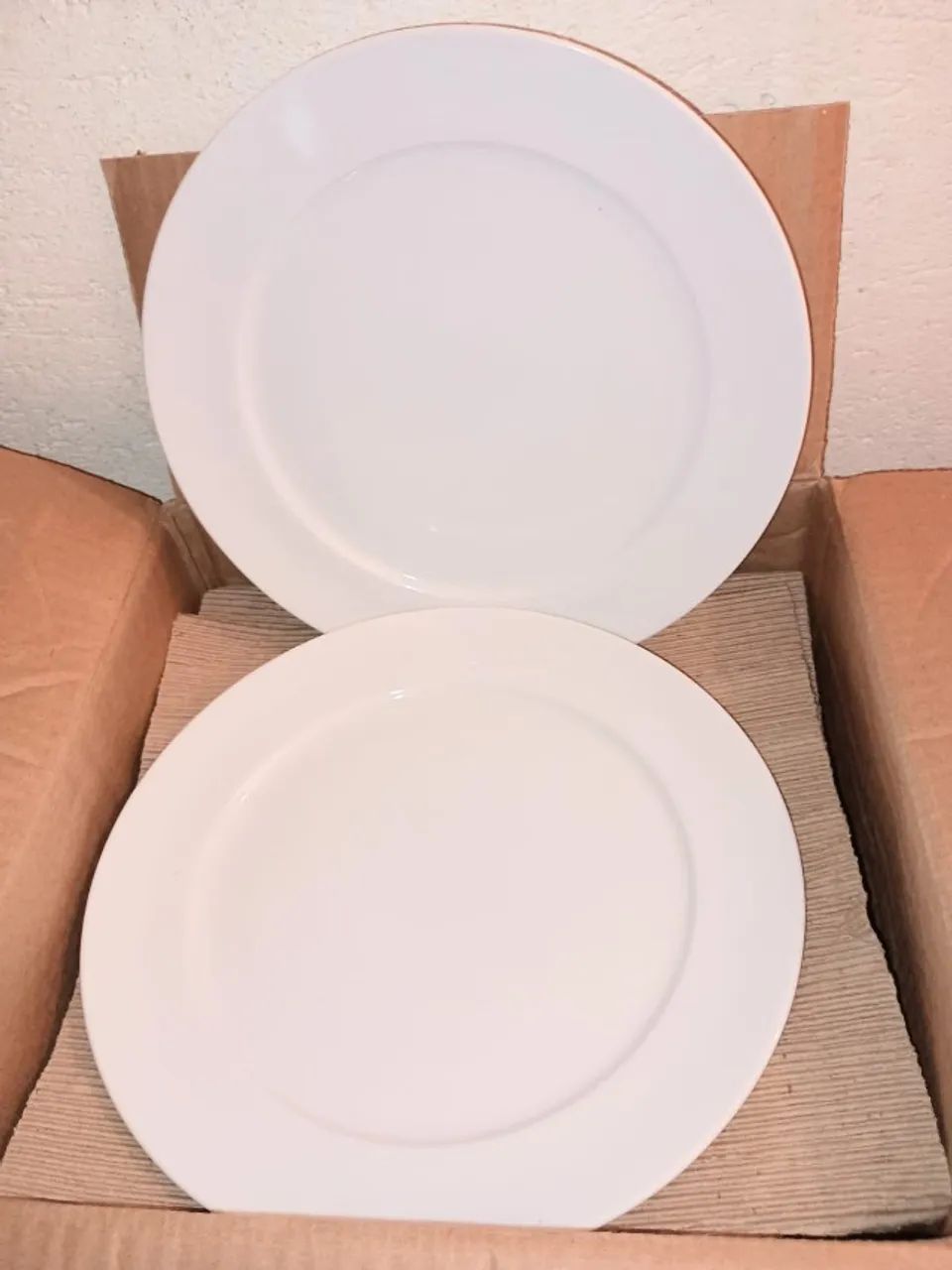 Prato Raso Gemer branco 22 cm e 24 cm 