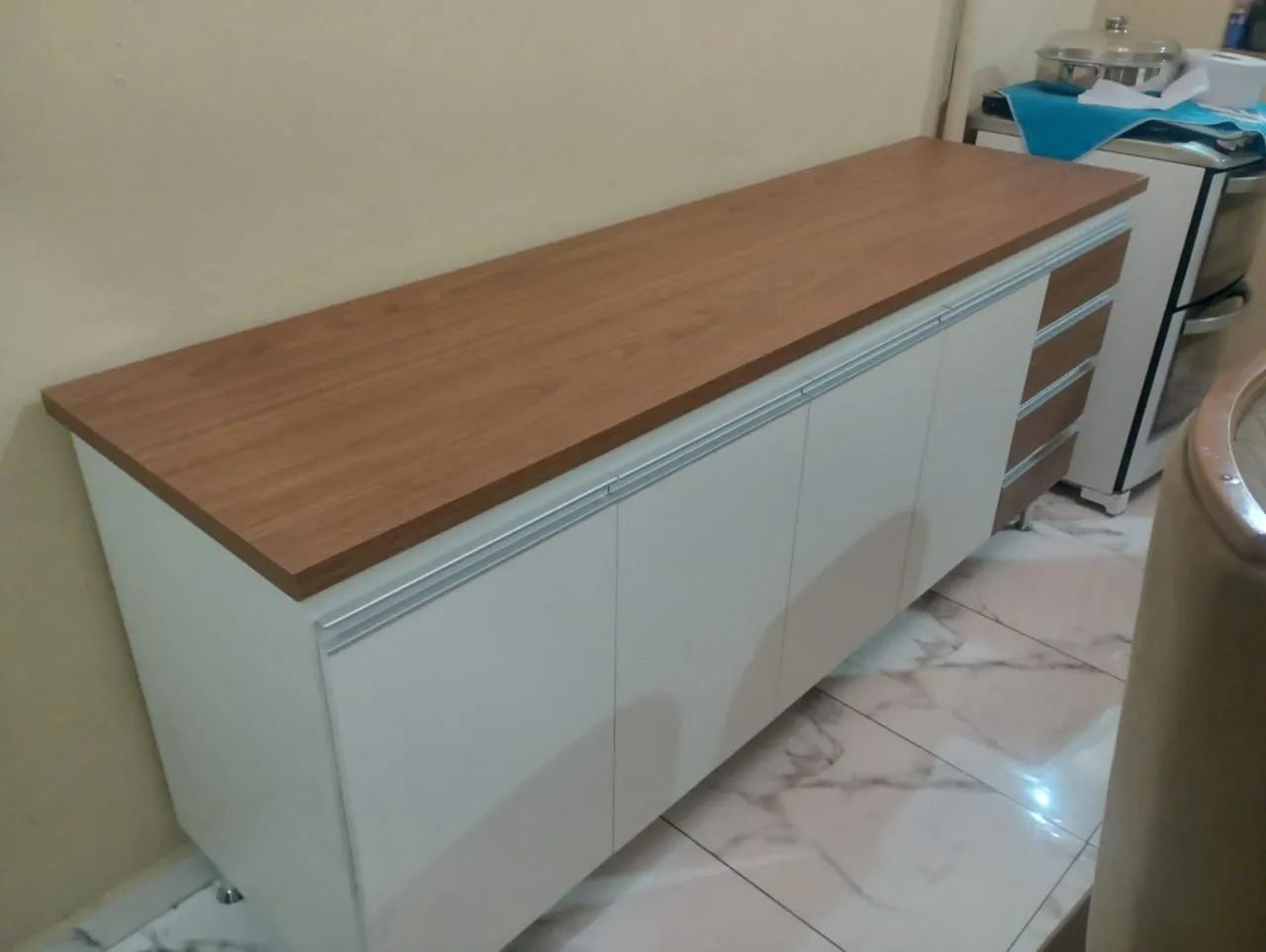 Armário balcão 2,20 feito em 100% MDF  - Foto 4