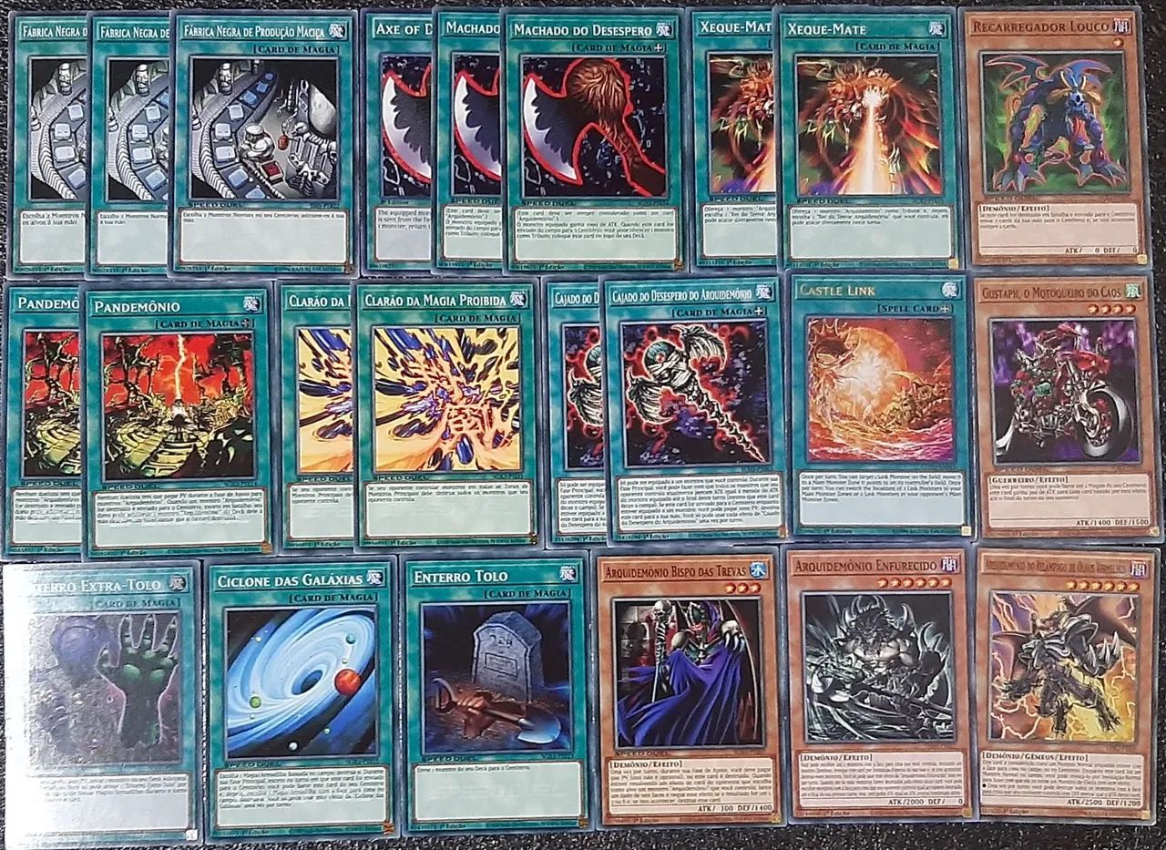 Deck arquidemonio cartas originais de yu-gi-oh - Foto 2