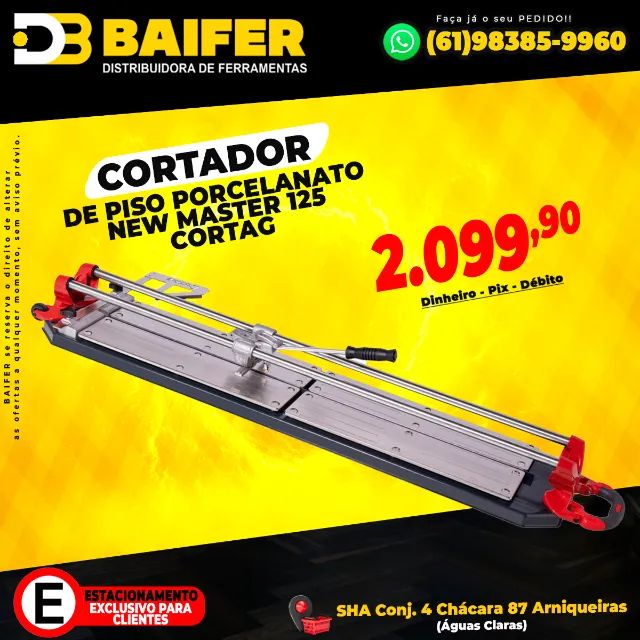 Cortador de Piso Porcelanato New Master 125 Cortag