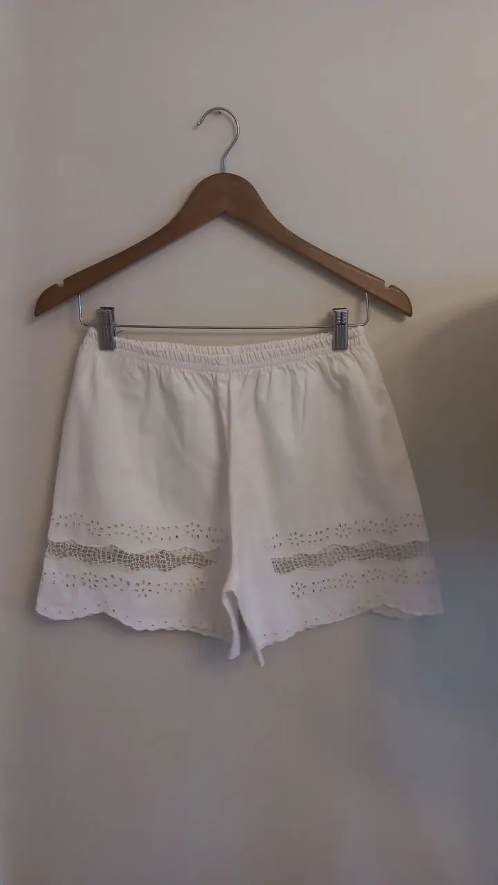 Short de renda branco Ceará Rendeiras Ceará  - Foto 2