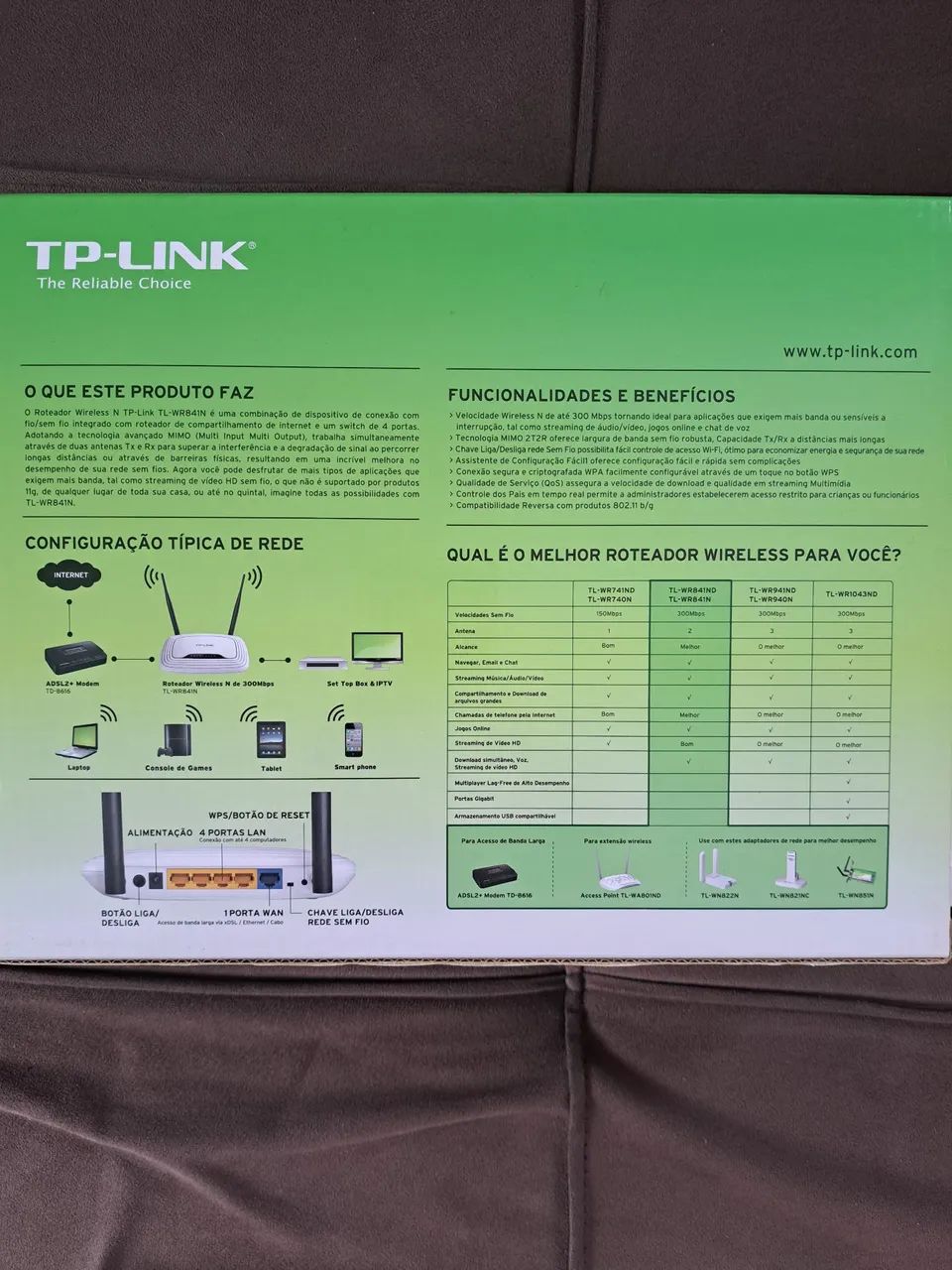 Roteador Wireless TP-Link TL-WR841N 300Mbps - Foto 5