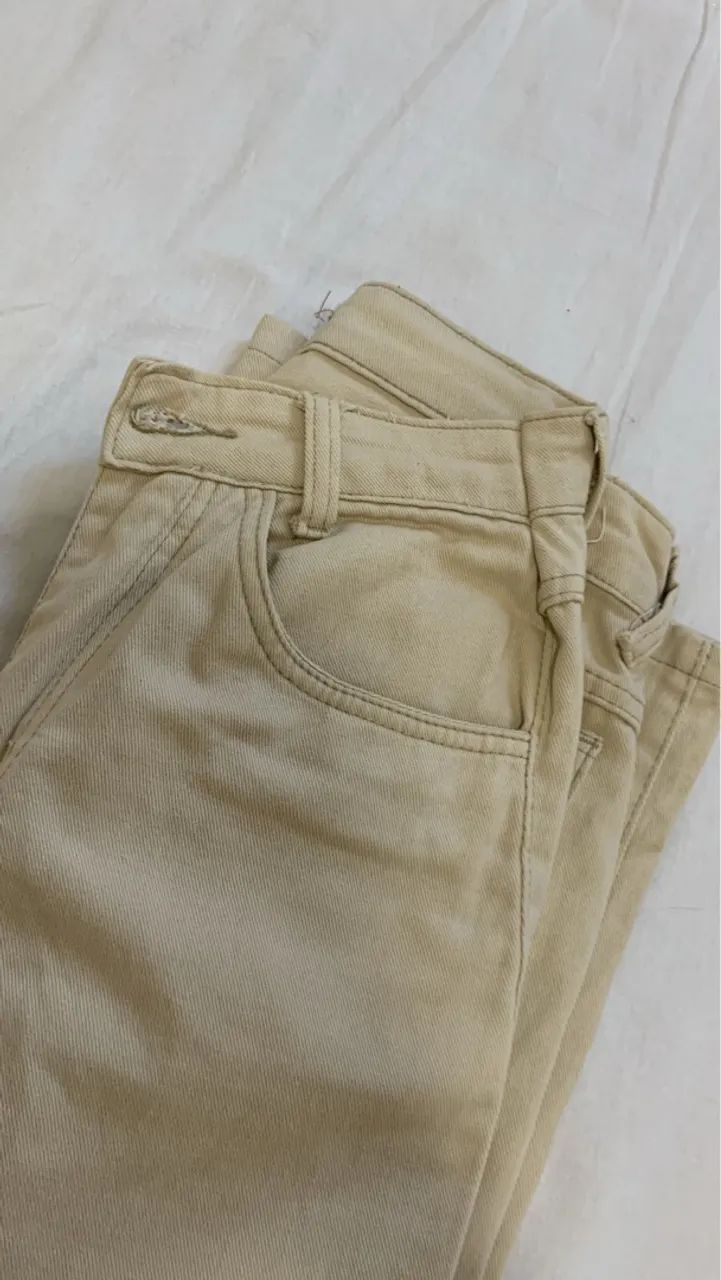 Calça Jeans Bege Almirante - Foto 3