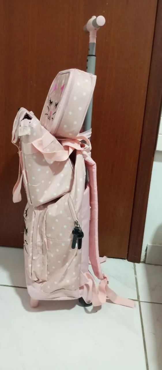 Kit completo UP4YOU infantil com rodinhas - gatinha - Foto 4