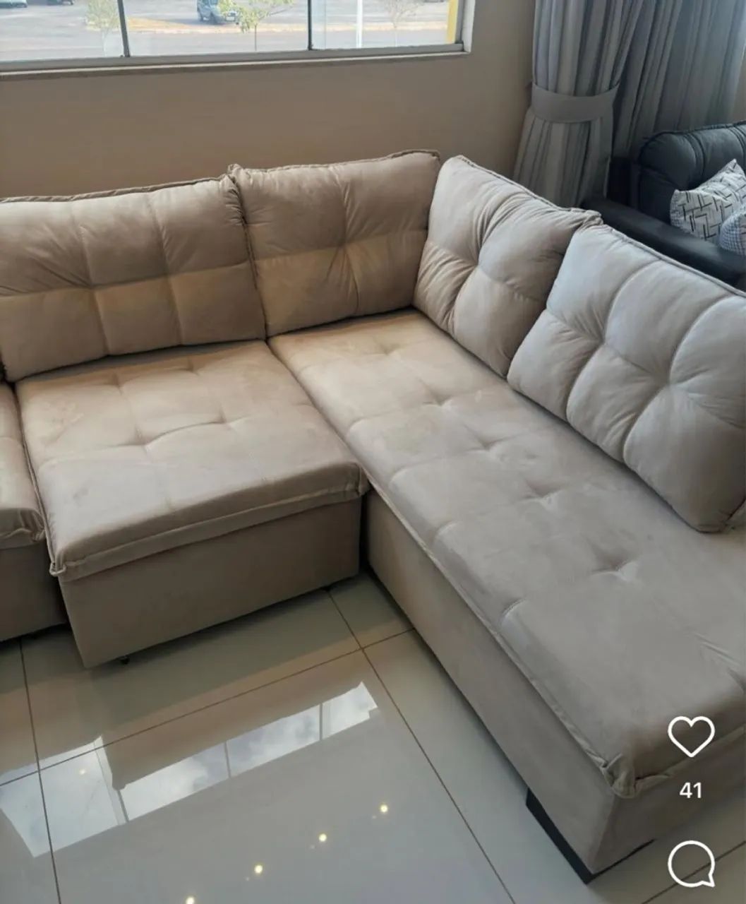 Sofá De Canto Confortável Ideal Para sua Sala  - Foto 2