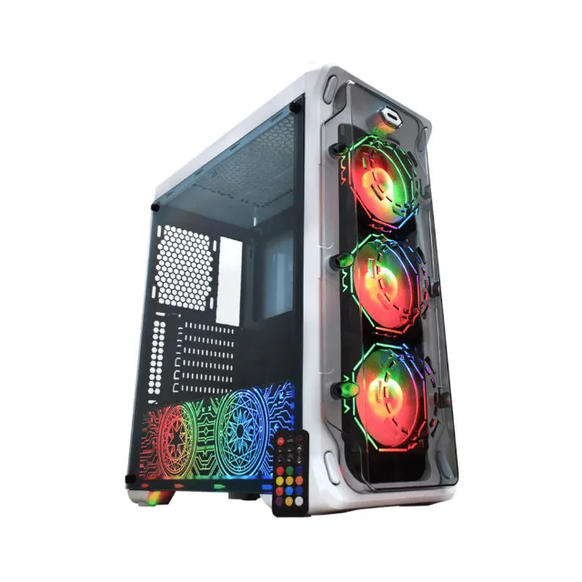 Gabinete Gamer K-Mex CG-04B1 White Trooper Polygon