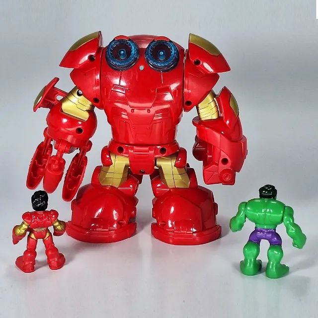 Hulkbuster Marvel Super Hero Adventures Playskool Hasbro (Usado) - Foto 3
