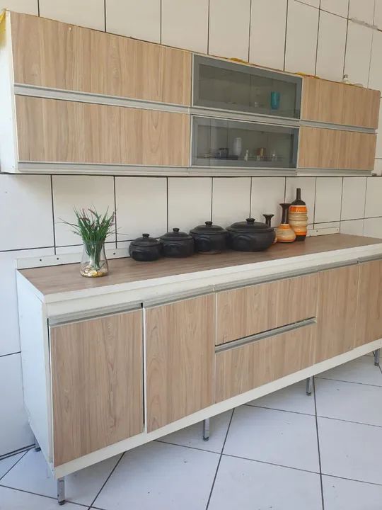 Armário de cozinha em madeira - usado - Foto 3