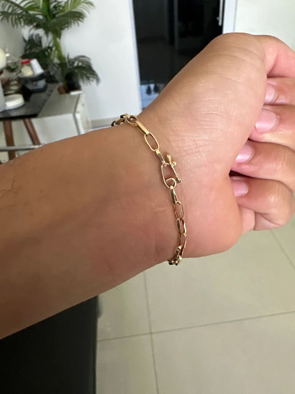 Pulseira Ouro18k Tijolinho  - Foto 5