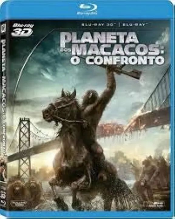 Planeta dos Macacos: O Confronto Blu-ray 3D+2D Original Novo* DUBLADO E LEGENDADO