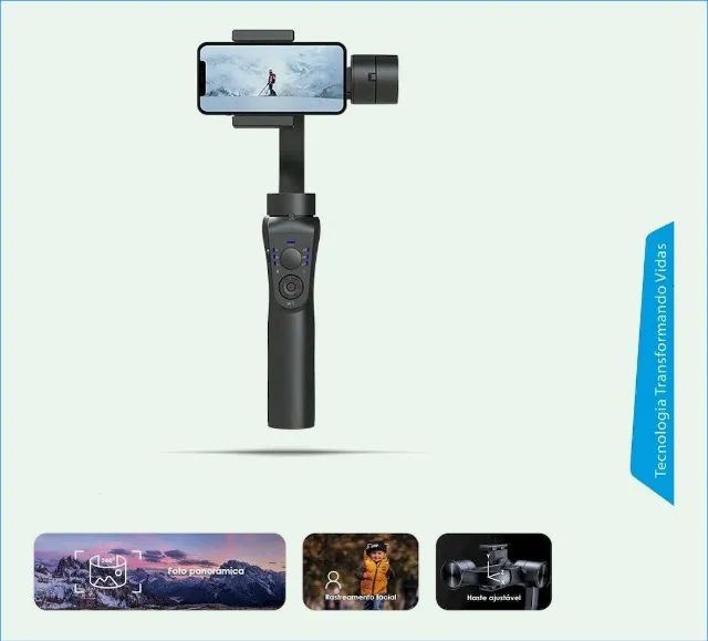 Gimbal estabilizador de imagem Bastão Pro IT Blue LE3902 novo e lacrado. - Foto 4