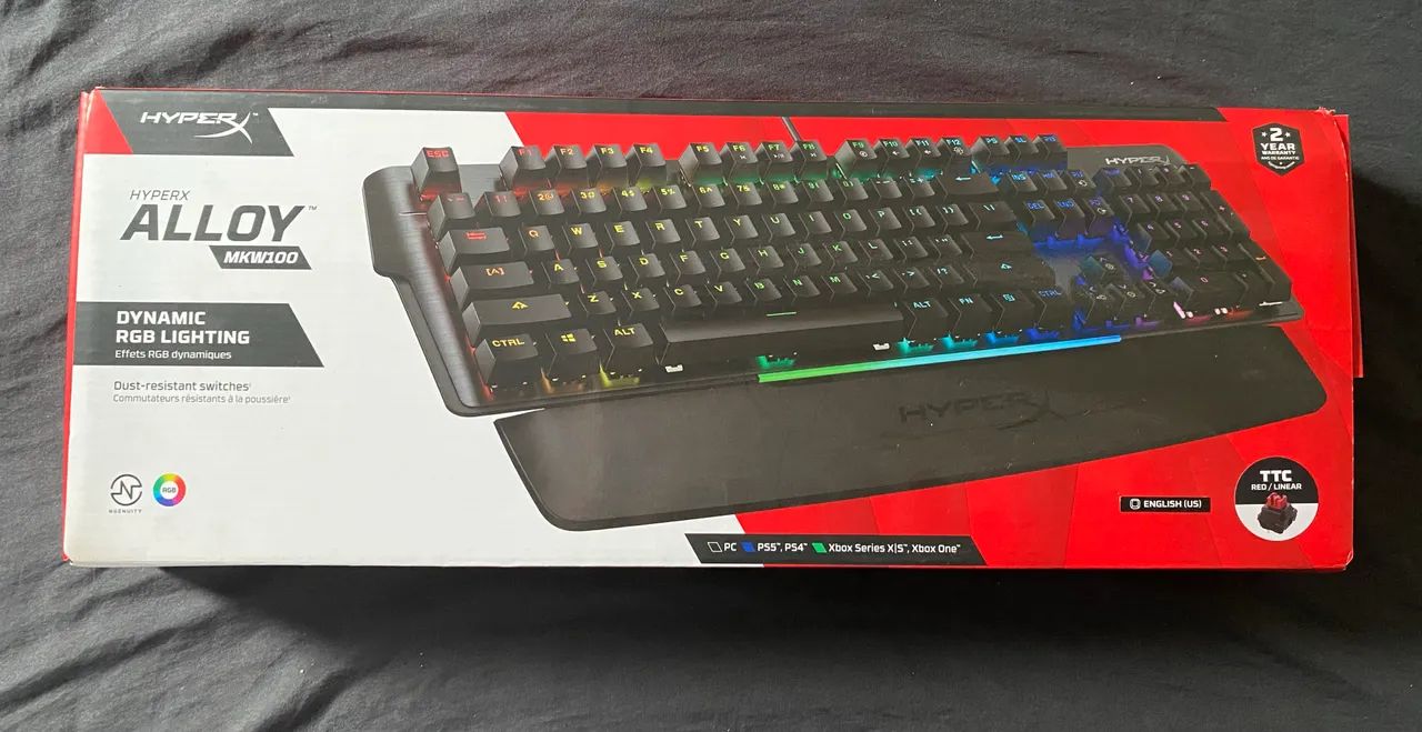 Teclado Mecânico HyperX Alloy MKW100 - RGB Red Switch - Foto 4
