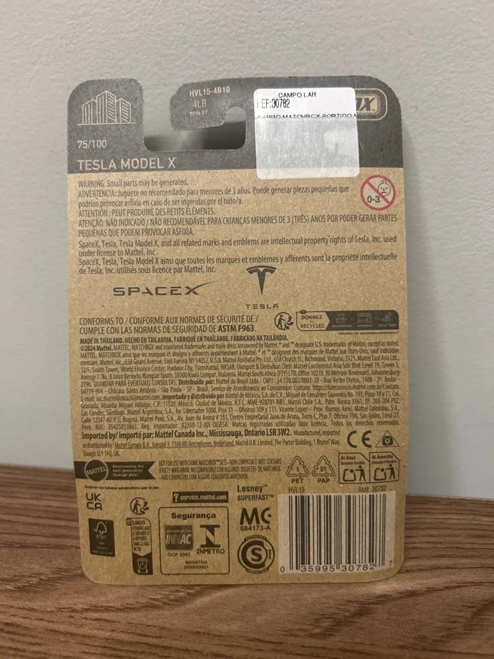Carrinho Match Box Tesla Model X - Foto 2