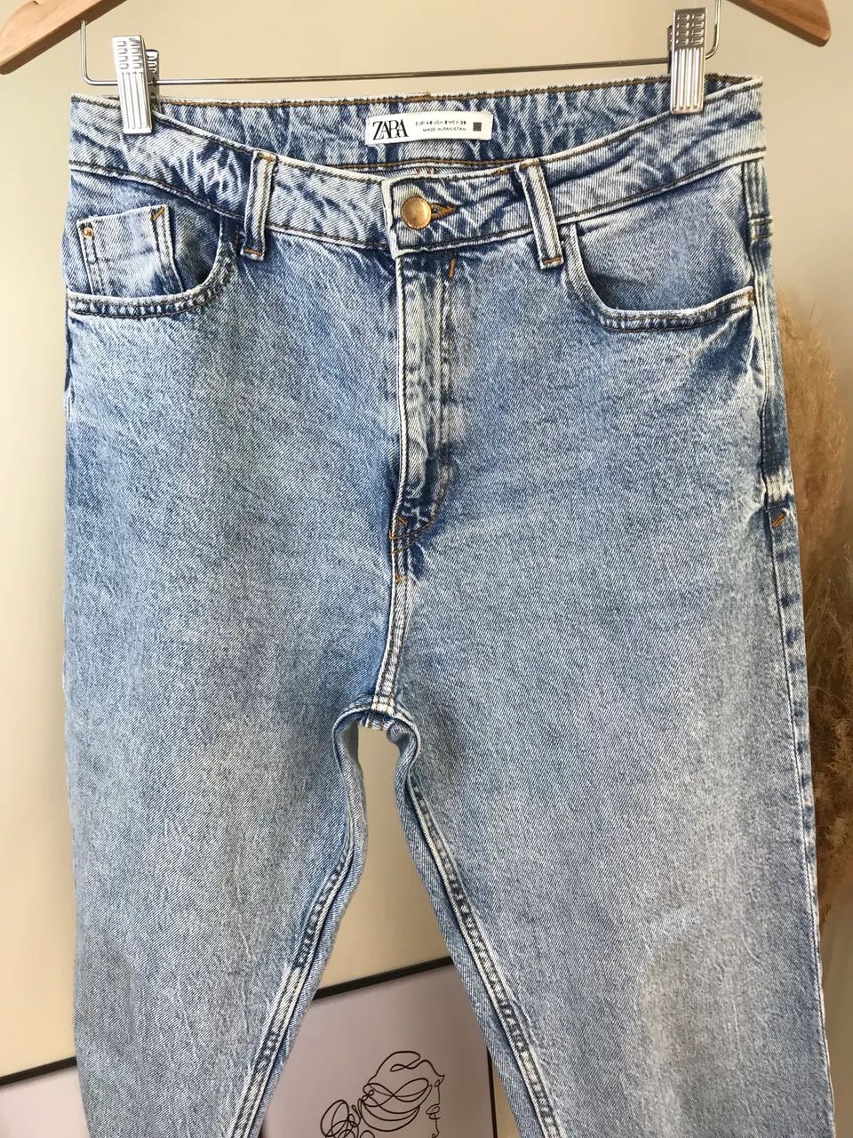 Calça jeans Mom Fit Zara 40 - Foto 2