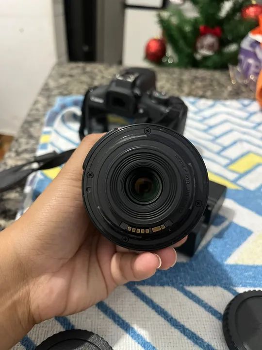 Câmera Fotográfica Canon T.7 - Com 2 Baterias + Carregador + Mochila  - Foto 4