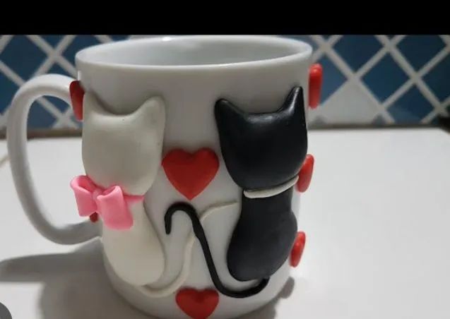 Canecas personalizadas em biscuit - Foto 3