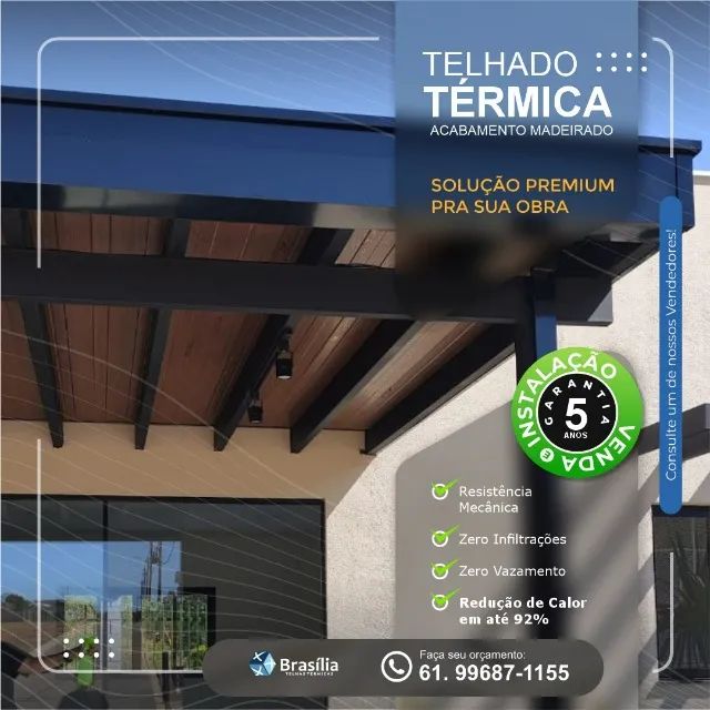 Telhado Sanduiche - Projeto com Venda e instalação 