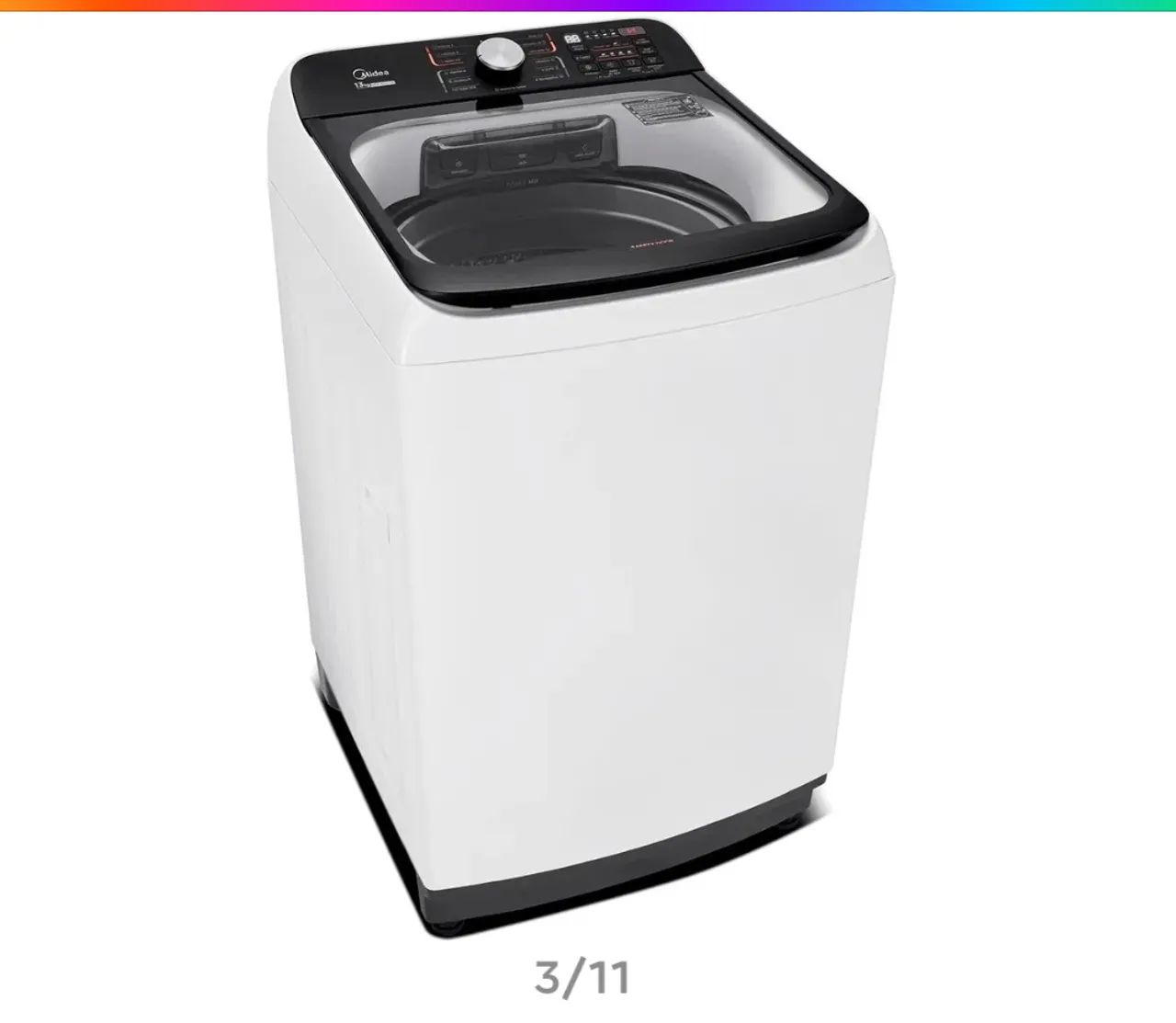 Máquina de Lavar Midea 13kg Branca - Foto 4