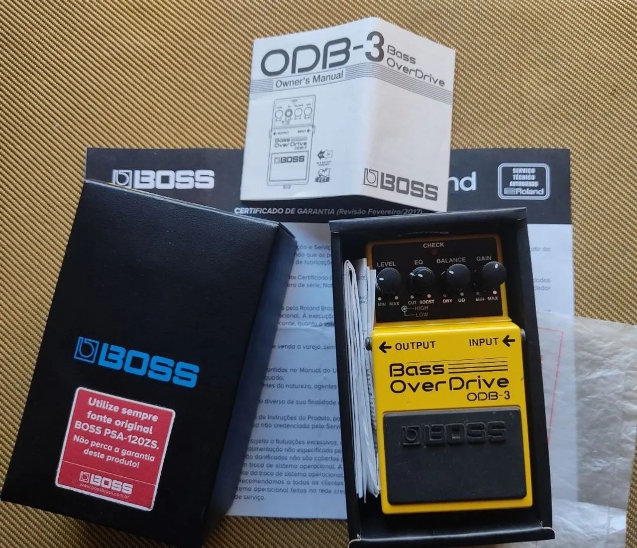 BOSS ODB-3 Bass Overdrive - Impecável, Com Caixa e Manuais