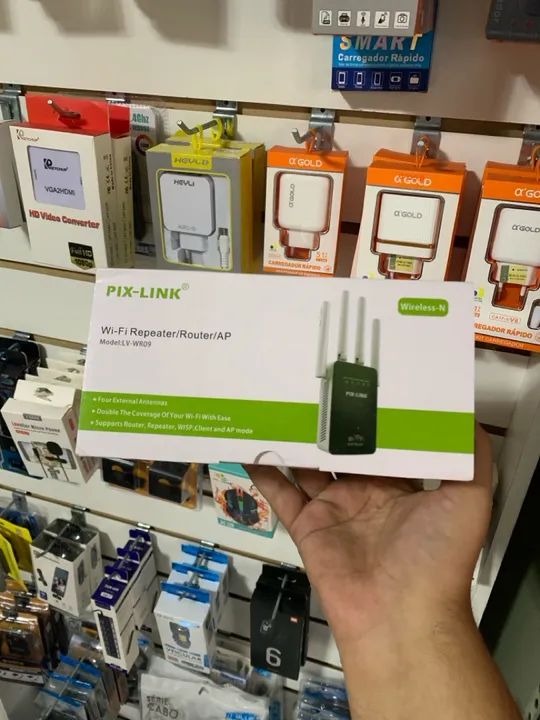Repetidor de Sinal Wi-Fi Pix-Link LV-WROS