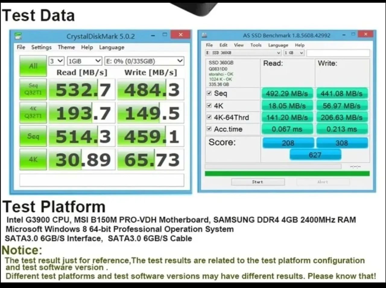 SSD Sata goldenfir 360GB lacrado - 1 mês de garantia!! - Foto 4