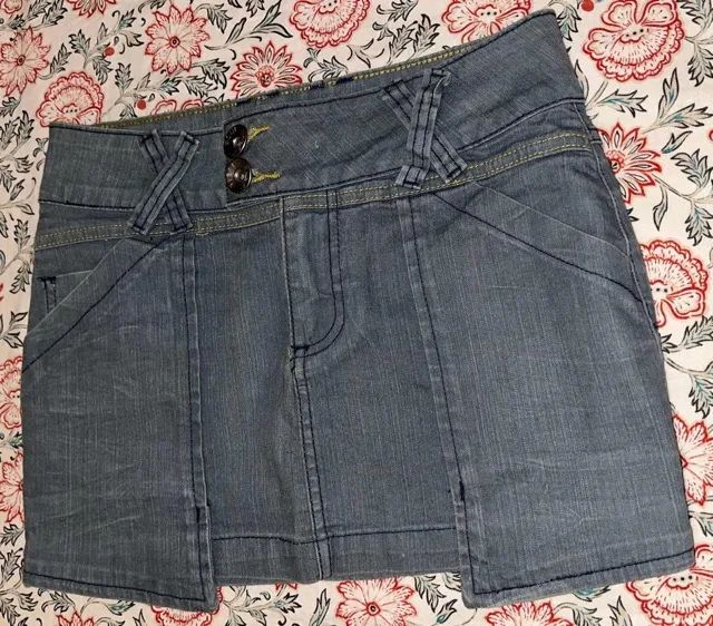 Mini saia jeans 