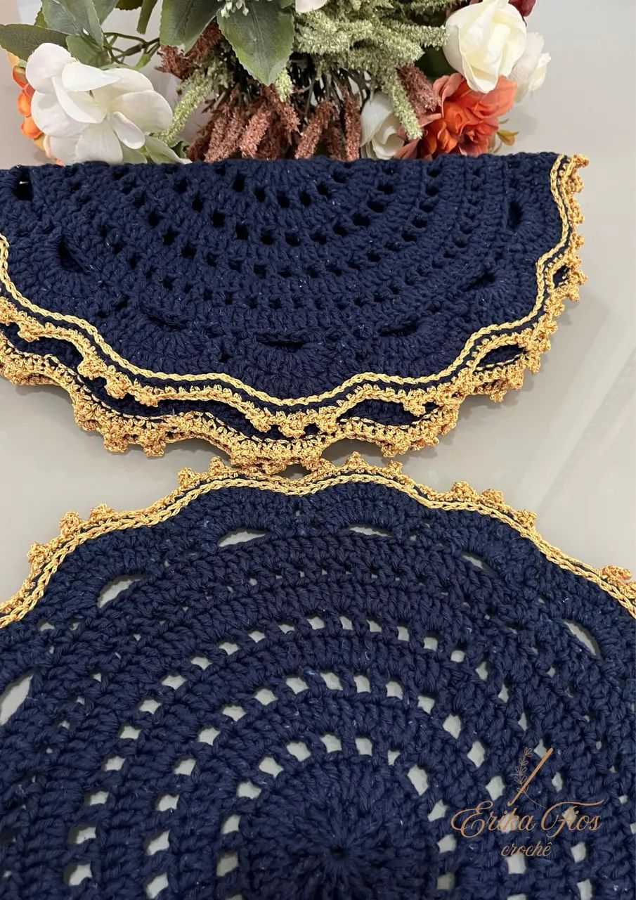 Jogo americano em crochê  - Foto 3