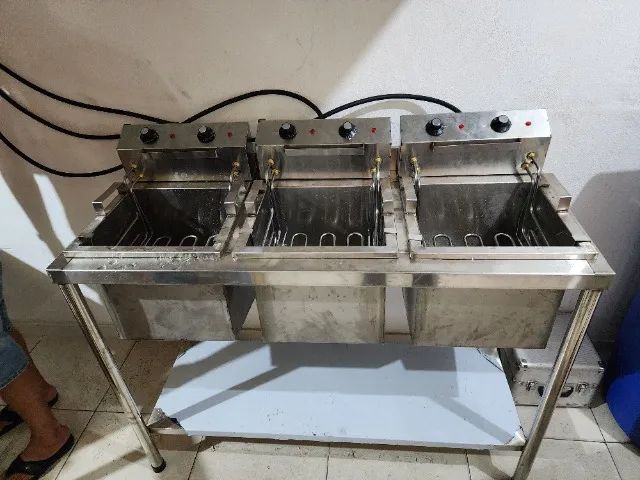 Fritadeira elétrica acoplada de alta produção - Foto 6
