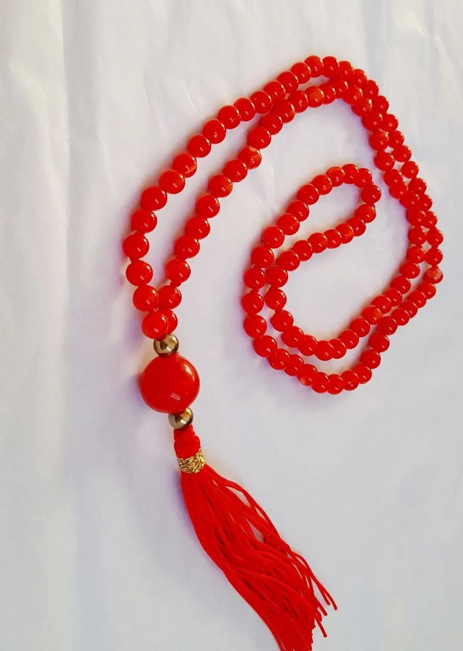Japamala 108 contas vermelho  - Foto 2
