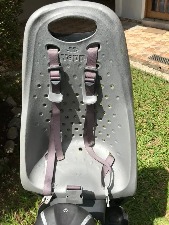 Cadeirinha Traseira P/ Bike Thule Yepp Maxi Cinza - Foto 2
