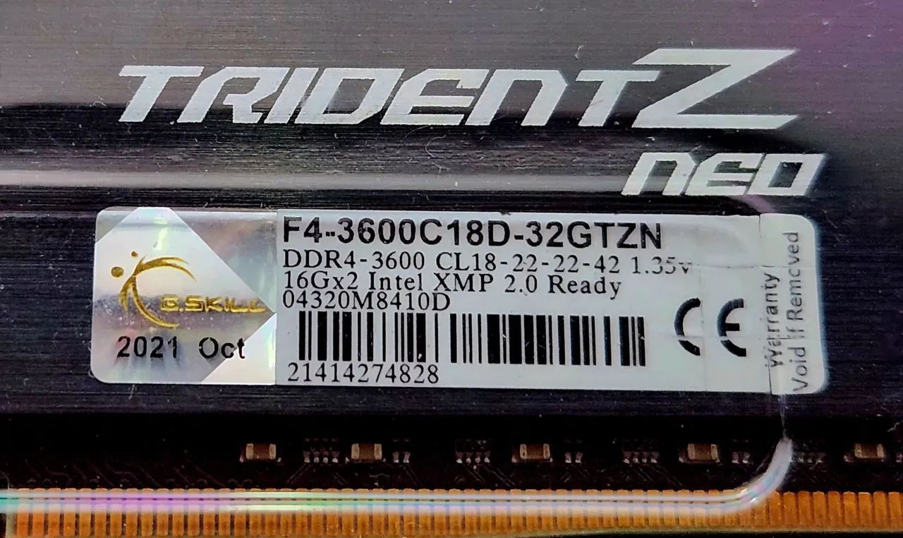 Memória RAM G.Skill Trident Z Neo DDR4 32GB 2x16 - Foto 4