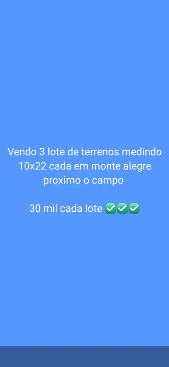 Terreno em monte alegre touros RN