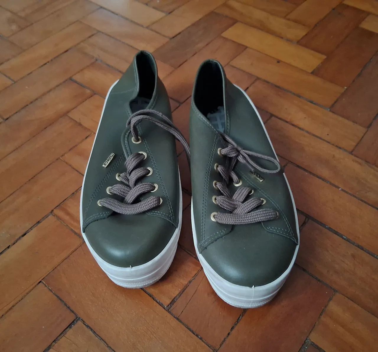 Tênis Moleca Verde Musgo 38 Novo
