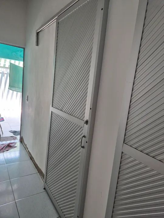 2 portas de alumínio de correr 