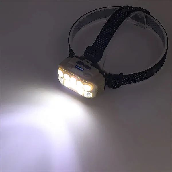 Lanterna de Cabeça LED Superbrilhante Recarregável com Sensor de Movimento - Lelon - Foto 6